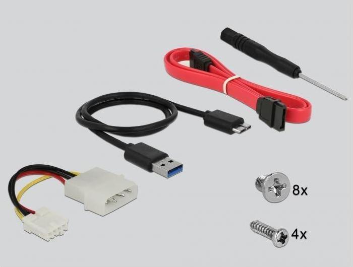 Produktbild Delock 2.5″ SSD/HDD, USB 3.0 /s, SATA /s