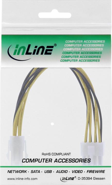 Actual product image NZXT Inline power adapter 4Pol ATX 1.3 to 8Pol ATX 2.0
