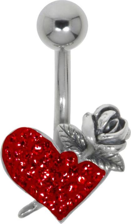 Immagine prodotto Bijouteria Piercing ventre (Acciaio chirurgico 316L, Vetro (di orologio), Argento 925)
