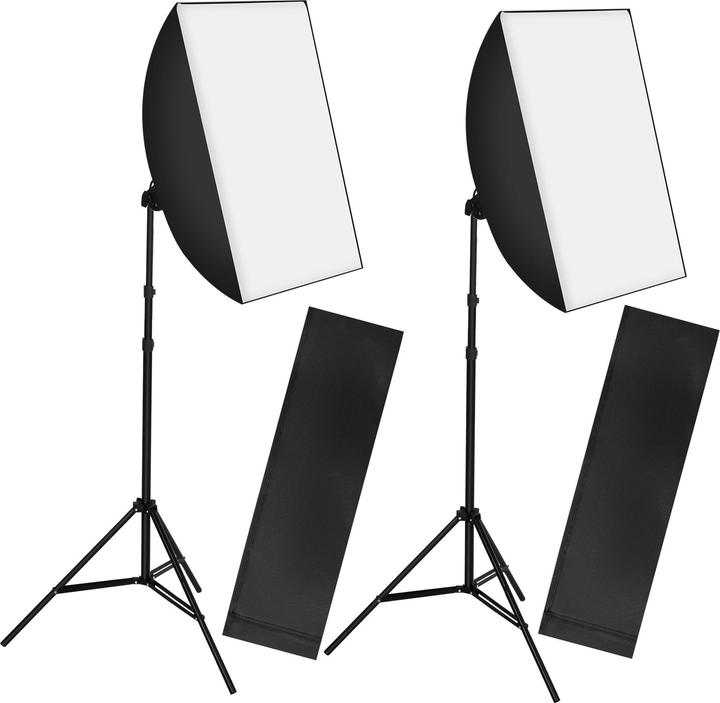 Produktbild tectake 2 Sets Studioleuchte (Studioleuchte)