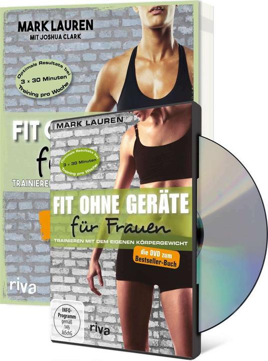 Immagine prodotto Fit ohne Geräte für Frauen Buch + DVD - Bundle (Tedesco, Mark Lauren, Giosuè Clark., 2019)