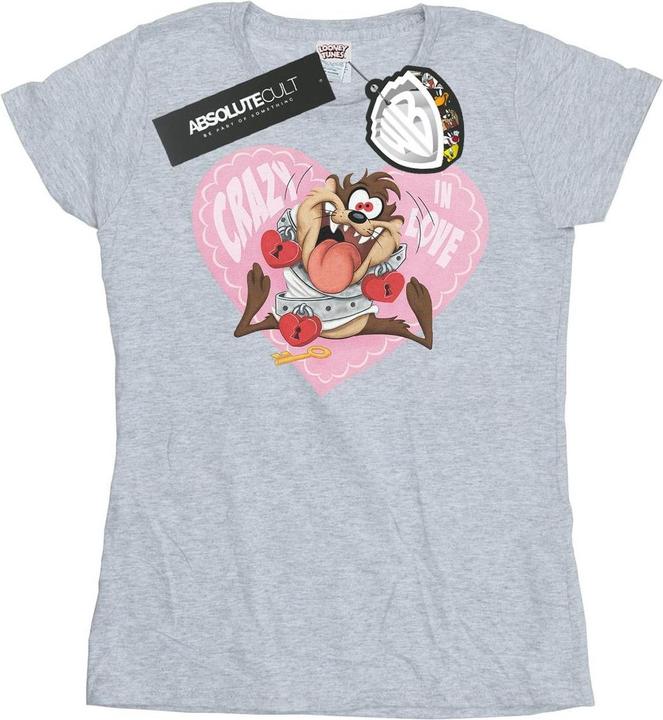 Produktbild Looney Tunes Taz Valentine's Day Crazy In Love TShirt (XL)