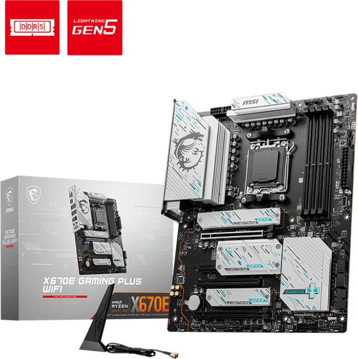 Produktbild MSI X670E GAMING PLUS WIFI (AM5, AMD X670E, ATX)