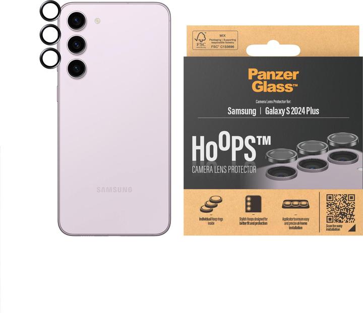 Produktbild PanzerGlass Hoops Camera Lens Protector (1 Stück, Samsung Galaxy S24+)