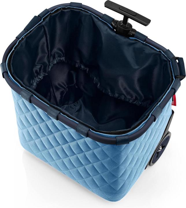 Produktbild reisenthel carrycruiser Frame Rhombus Blue – Tragbarer Einkaufstrolley mit stabilem Aluminiumrahmen