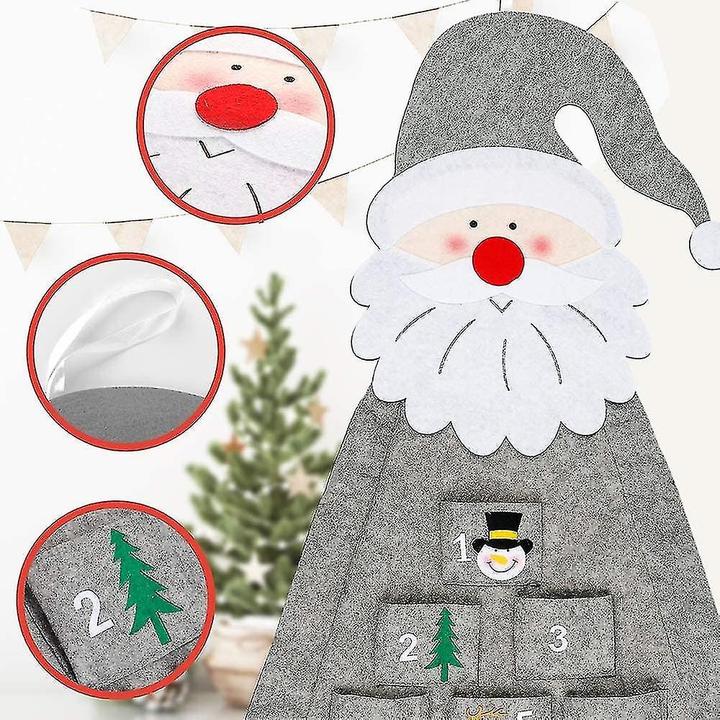Produktbild Cbx Weihnachtsmann Adventskalender aus Filz