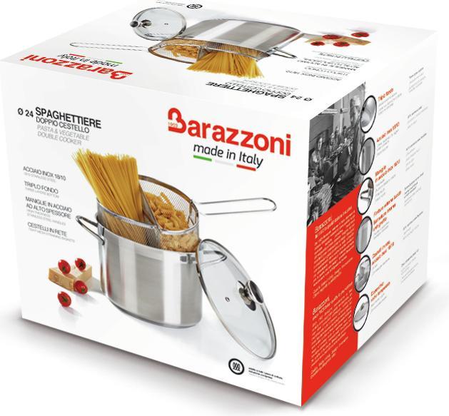 Actual product image Barazzoni Spaghetti bowl (24 cm, Pot, Stainless steel)