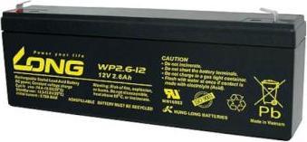Immagine prodotto Long WP2.6-12 WP2.6-12 Batteria al piombo 12 V 2,6 Ah (AGM) (L x A x P) 178 x 6 (12 V, 2.60 Ah)