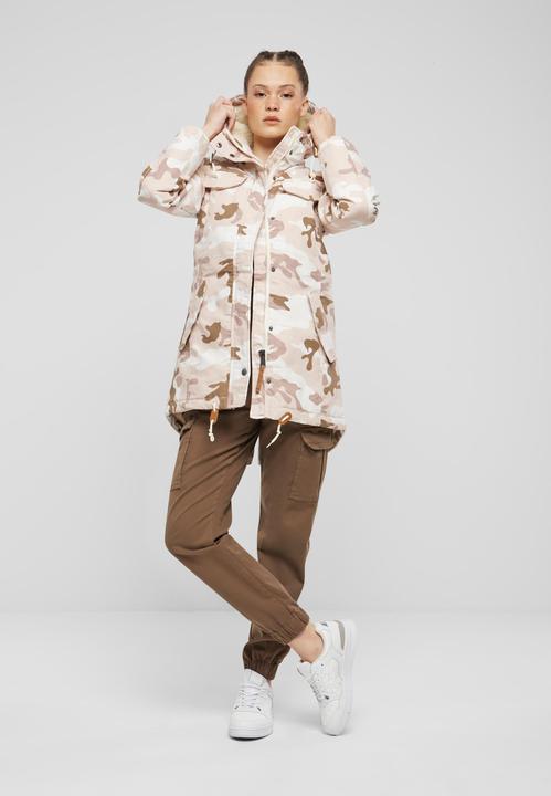 Actual product image Brandit Women's Marsh Lake Parka size XS colour candy/camouflage pattern (XS)