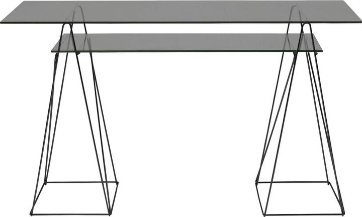 Immagine prodotto Kare Design Tavolo Polar Nero 8mm ESG 135x65cm