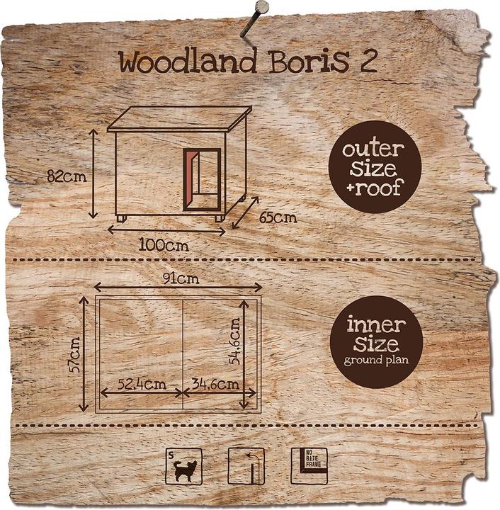 Actual product image EBI Duvo+ Woodland Dog House Boris 2 Classic (Dog kennel)