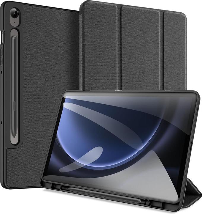 Productafbeelding Dux Ducis Domo Samsung Galaxy Tab S9 FE hoesje met standaard - Zwart (Galaxy Tab S9 FE, Samsung Galaxy Tab S10 FE)