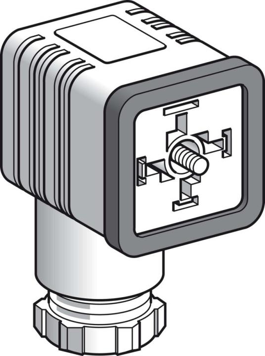 Actual product image TE Sensors Connect fem DIN 43650A, 4 pin, elbow