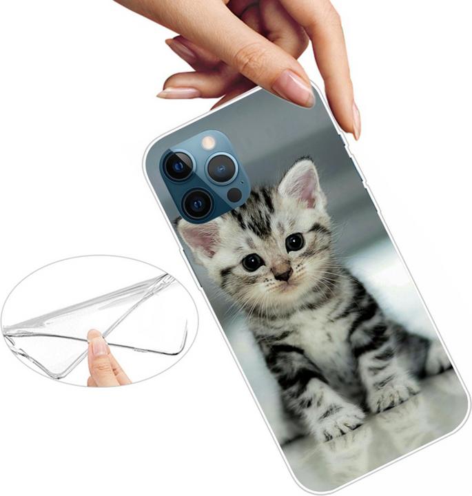 Image du produit Ueli Express iPhone 14 Pro Super Slim Caoutchouc Housse Bébé Chat (Apple iPhone 14 Pro)