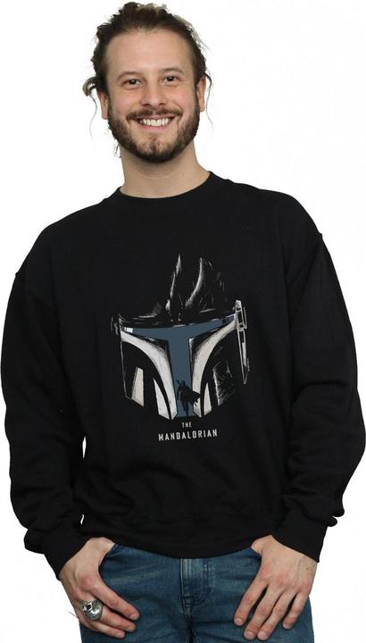 Produktbild Star Wars The Mandalorian Helmet Silhouette Sweatshirt (L)