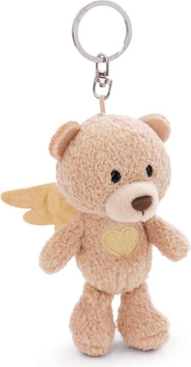 Magni NICI Schlüsselanhänger Dein Schutzengel Bär mit Herz beige 10cm
