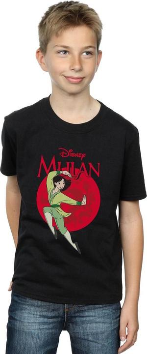 Actual product image Disney Boys Mulan Dragon Circle T-Shirt (140, 146)