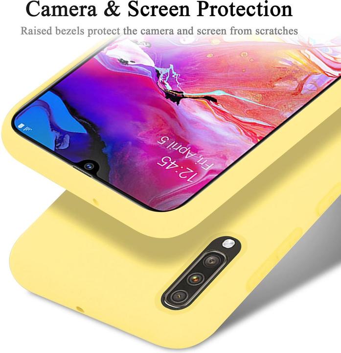 Immagine prodotto Cadorabo Copertura della cassa del silicone liquido TPU (Samsung Galaxy A70, Samsung Galaxy A70S)