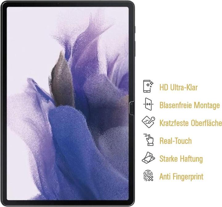 Actual product image Protectorking 2x 9H Panzerglas flexibel HD Klar (2 Piece, Galaxy Tab S7 FE)