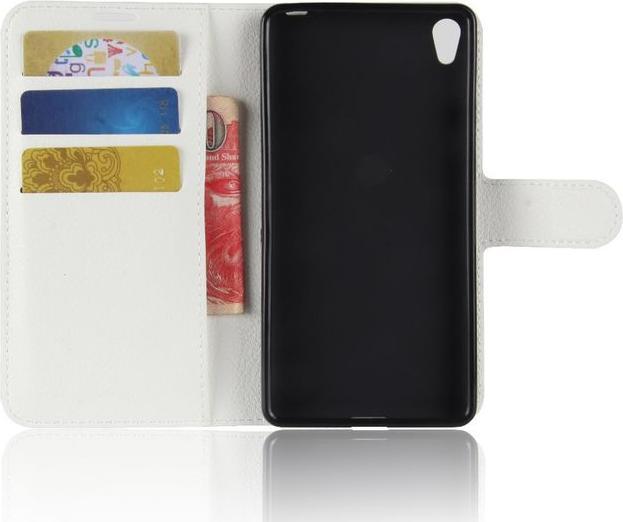 Actual product image MU Classic Litchi Leather Bookcover Series (Sony Xperia E5)