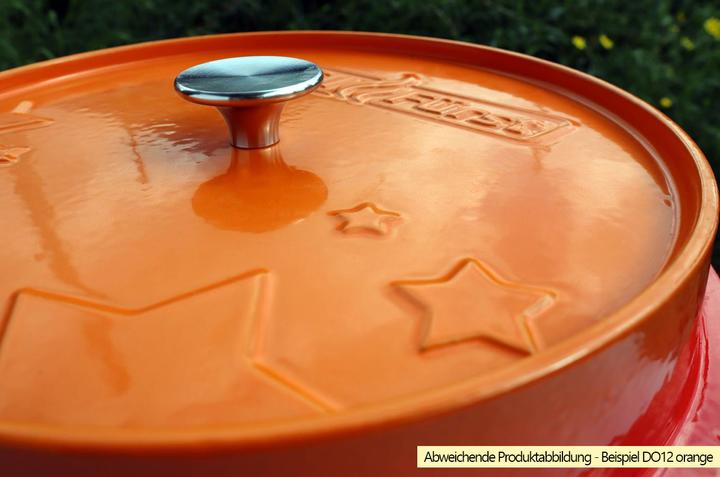 Actual product image Grillfürst Dutch Oven without feet - enamelled - DO9 - red