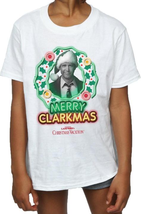Immagine prodotto National Lampoon´s Vacation National Lampoon's Christmas Vacation Greyscale Clarkmas Maglietta Ragazze (128)