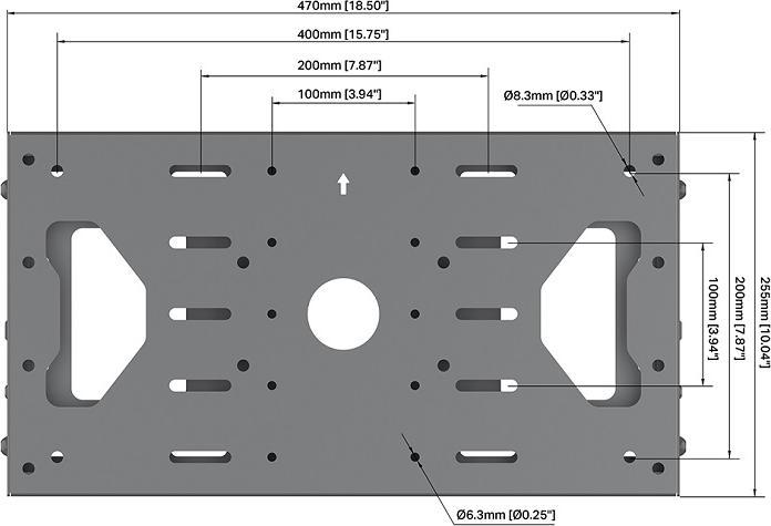 Immagine prodotto Multibrackets Staffa da parete 15-65", metallo, nero, max 70 kg (Adattatore / Piastre di montaggio)