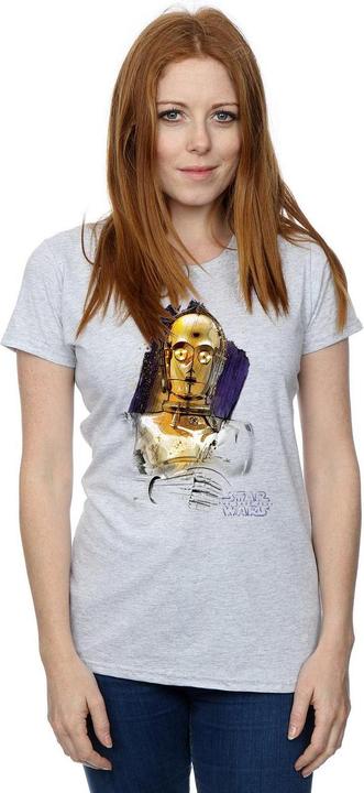 Immagine prodotto Star Wars The Last Jedi C-3PO Brushed Maglietta Donna (L)