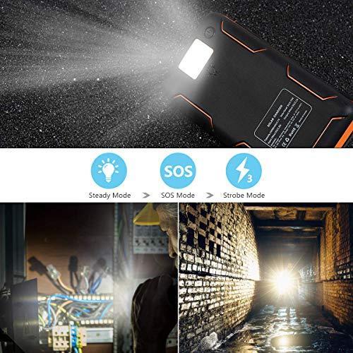 Image du produit A Addtop Banque de puissance solaire (25000 mAh, 5 W, 92.50 Wh)