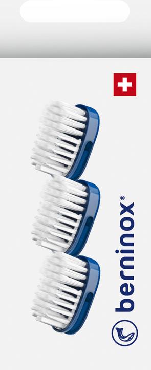 Actual product image Berninox Ersatz-Zahnbürstenköpfe ozeanblau medium 3 Stk (3 x)