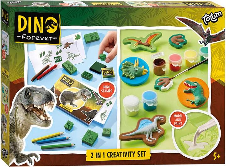 Immagine prodotto Totum Dino Forever - Set di creatività 2in1 con gesso e colori