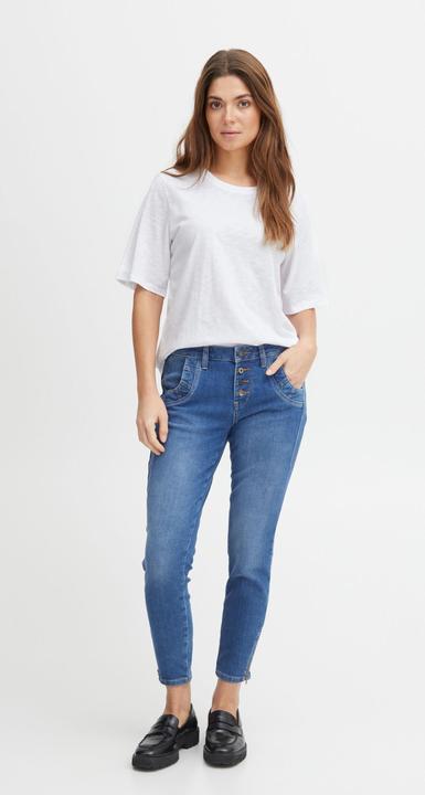 Actual product image Pulz Jeans PZBRIT 0-Neck Tshirt - 50207421 (XL)