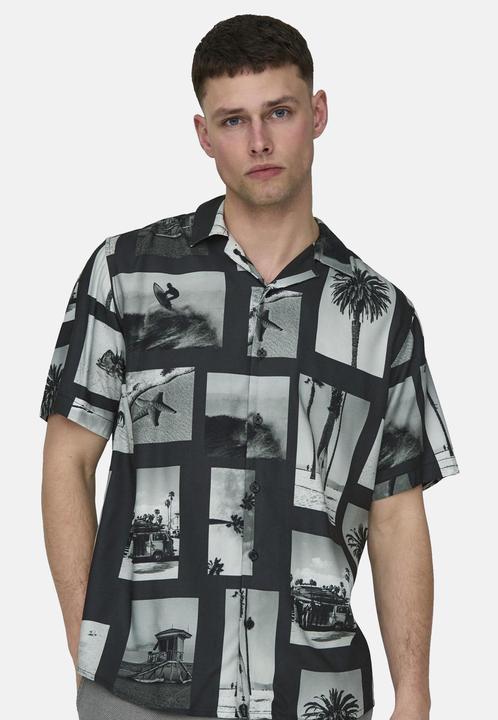 Immagine prodotto Only & Sons Onsnano Reg Cotton Viscose Ss Aop Shirt (XS)