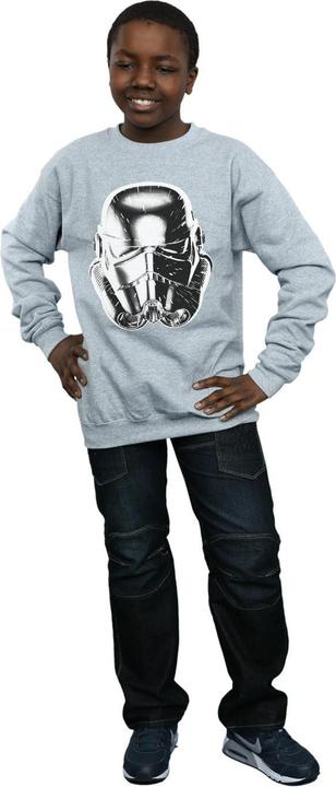Immagine prodotto Star Wars Stormtrooper Warp Speed Helmet Felpa Ragazzi (152, 158)