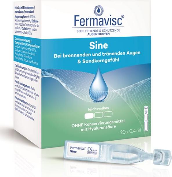 OmniVision Augentropfen Fermavisc Sine SDU (8 ml, Fermavisc sine Gtt Opht)