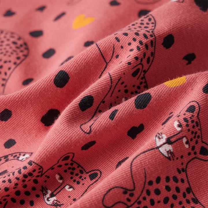 Produktbild VidaXL Kinderpyjama mit Langen Ärmeln Altrosa 140,Material: 95 (140)