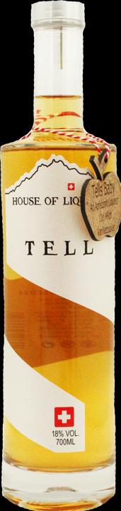 House of Liqueur - TELL Apfel - Zimt Liqueur aus der Zentral / (1 x 70 cl)