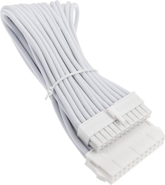 Actual product image Silverstone SST-PP07E-MBW-V2 - super flexible power supply extension cable, 1 x 24pin ATX, White