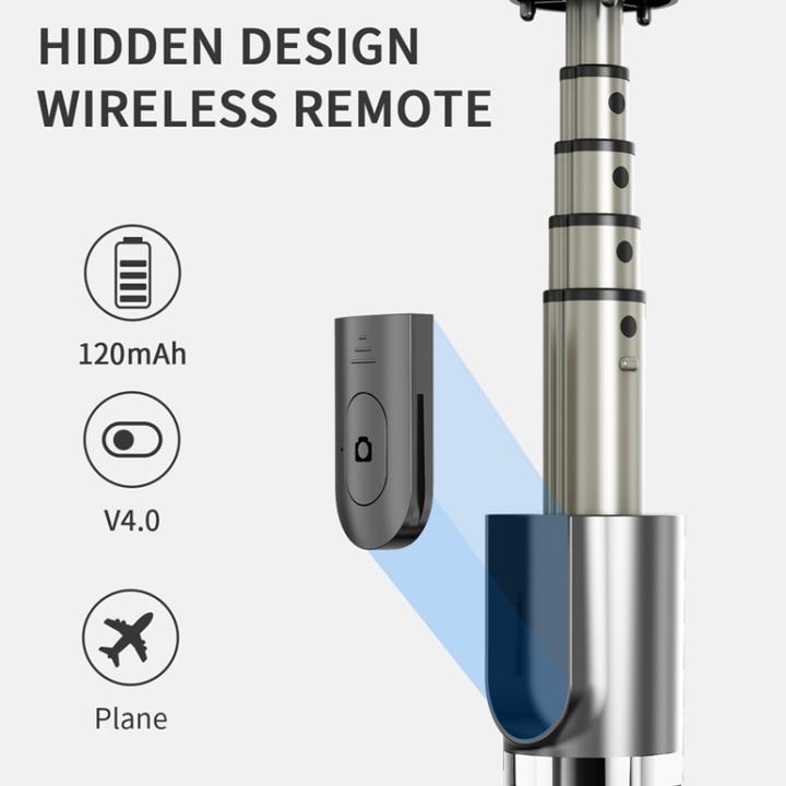 Produktbild Ueli Express Selfie Stick mit integriertem Stativ und Fernbedienung 82cm