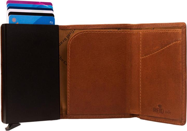 Image du produit The Chesterfield Brand Porte-cartes de crédit Wax Pull Up protection RFID en cuir 7 cm