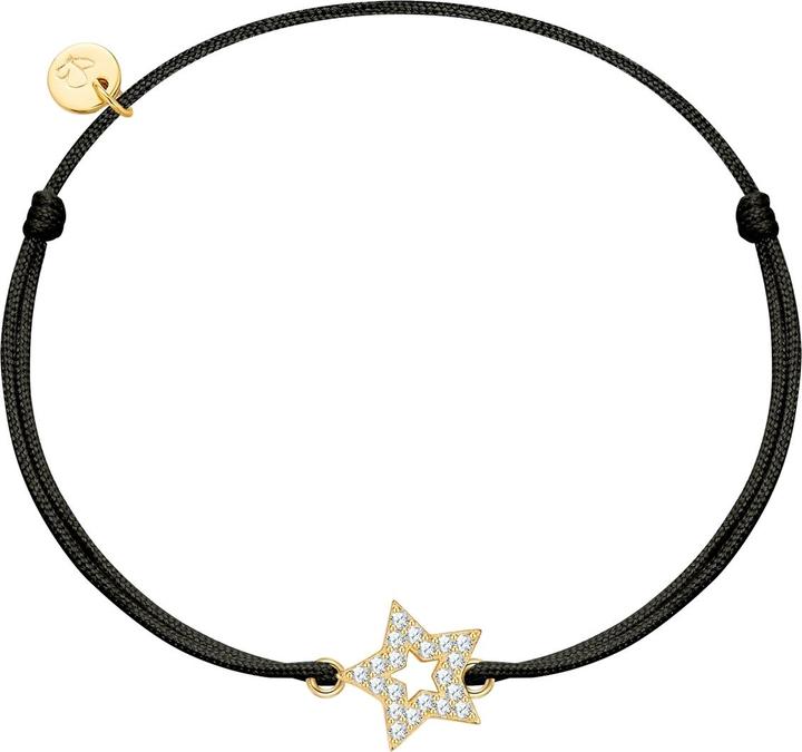 Immagine prodotto Glanzstücke München Bracciale in tessuto con stella - 36444 (22 cm, Argento)