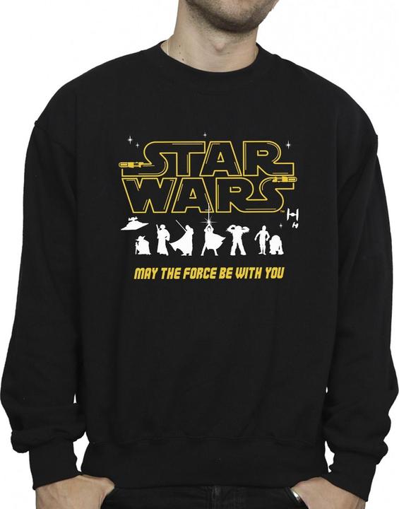 Actual product image Star Wars Mens Silhouettes Force Sweatshirt (XL)