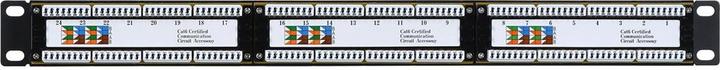 Produktbild Alantec Patchpanel UTP Cat.6 19 Zoll 1HE 24xRJ45 LSA