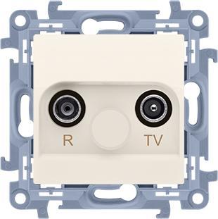Kontakt Prise d'antenne Simon Simon 10 R-TV terminal séparé crème IP20 (CAK.01