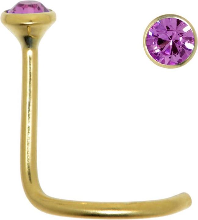 Produktbild Bijouteria Nasenpiercing (Gold, Kristall)