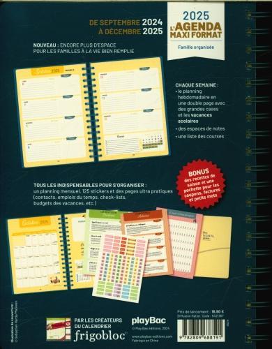 Produktbild L'agenda maxi format : famille organisée (Französisch)