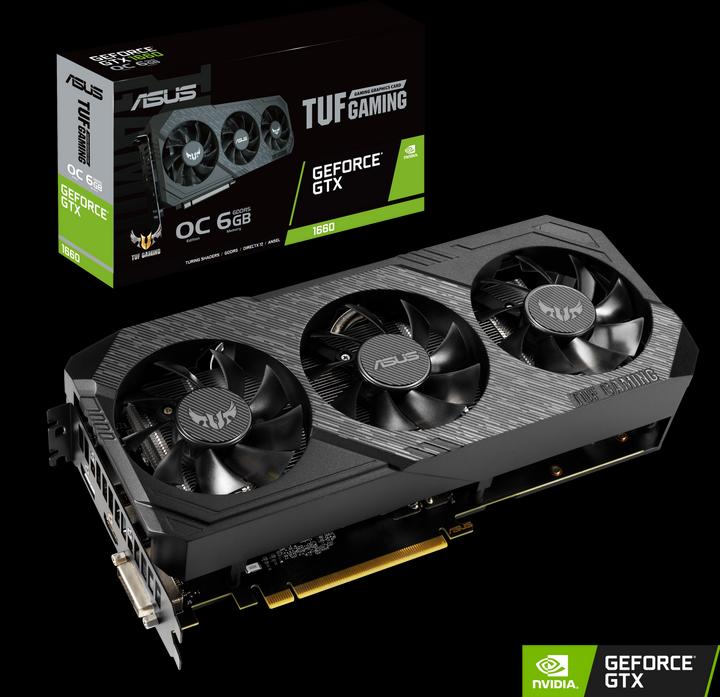Actual product image ASUS GeForce TUF 3 GTX 1660 O6G GAMING (6 GB)