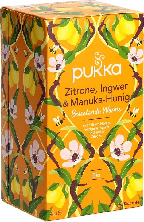Image du produit Pukka Citron, gingembre et miel de Manuka (40 g)
