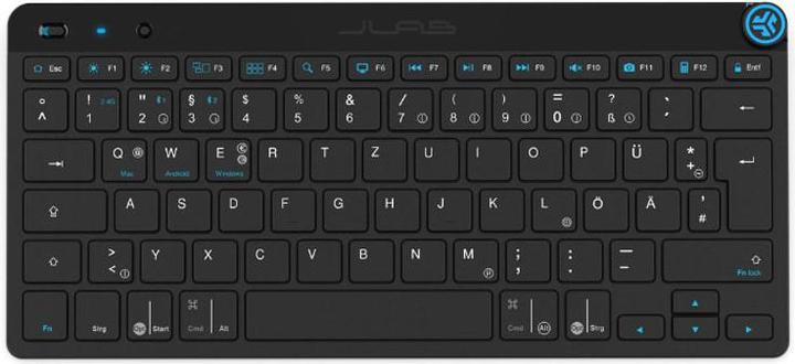 JLab Audio JLab GO Wireless Bluetooth-Tastatur, DE-Layout Mehrere Verbindungsoptionen,?Multifunktionaler Medie (DE, Kabellos)