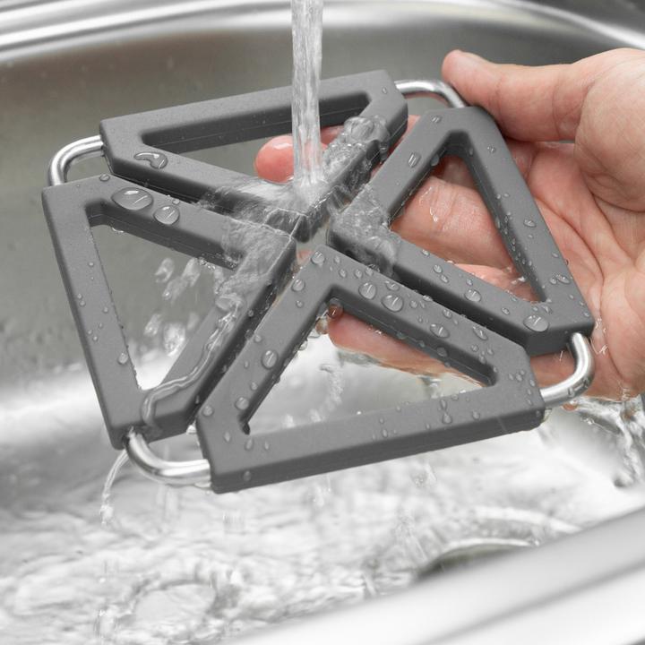 Produktbild Lurch Topfuntersetzer Premium-Platin Silikon iron grey (1 x, Pfannenuntersetzer)